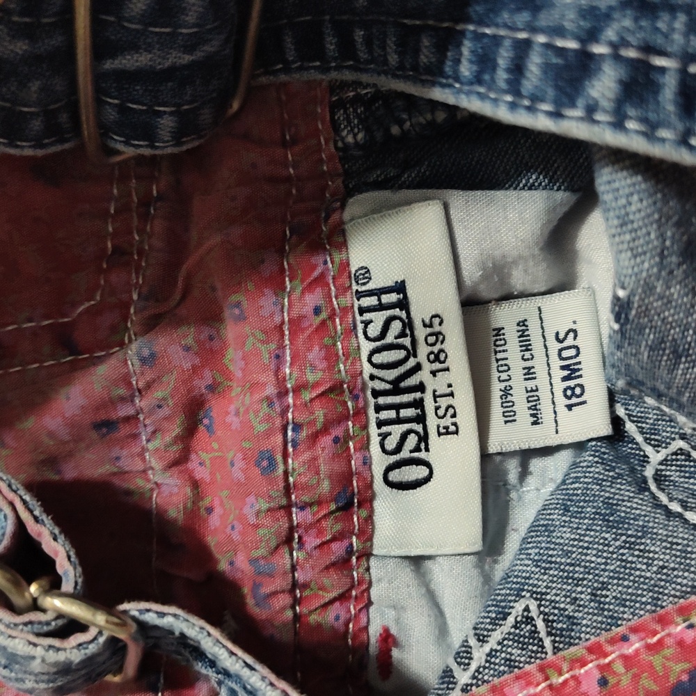 Vintage Y2K OshKosh B'gosh A B C Overalls 18m - Picture 15 of 15